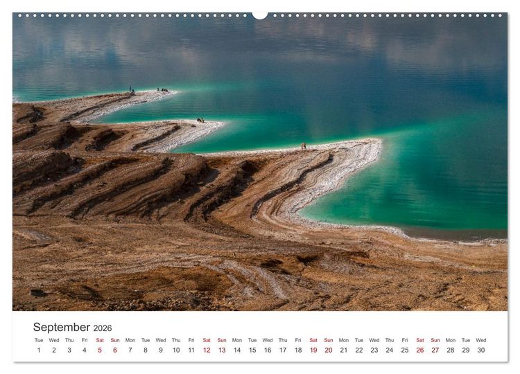 Produktbild: Jordan Sand, Stone and Salt (Wall Calendar 2026 DIN A2 landscape), CALVENDO 12 Month Wall Calendar