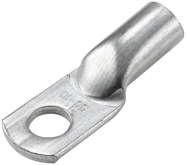 Produktbild: TRU COMPONENTS TC-12885876 Rohrkabelschuh 180&deg; M10 50mm&sup2; Loch-&Oslash;: 10mm 1St.