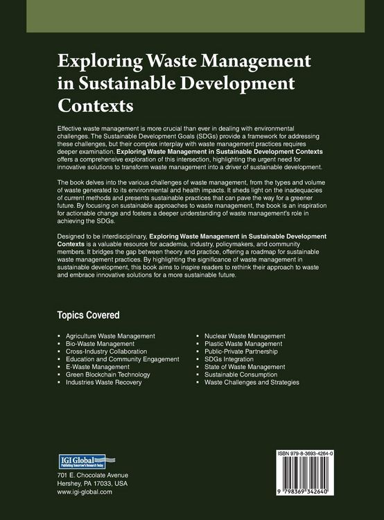 Produktbild: Exploring Waste Management in Sustainable Development Contexts