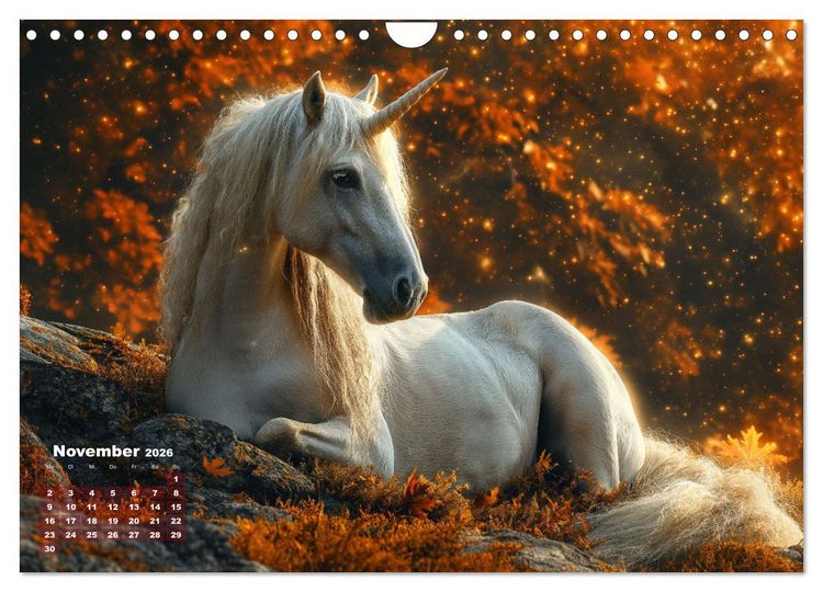 Produktbild: Fliegende M&auml;hnen und Sternenstaub - Ein zauberhafter Jahresbegleiter (Wandkalender 2026 DIN A4 quer), CALVENDO Monatskalender