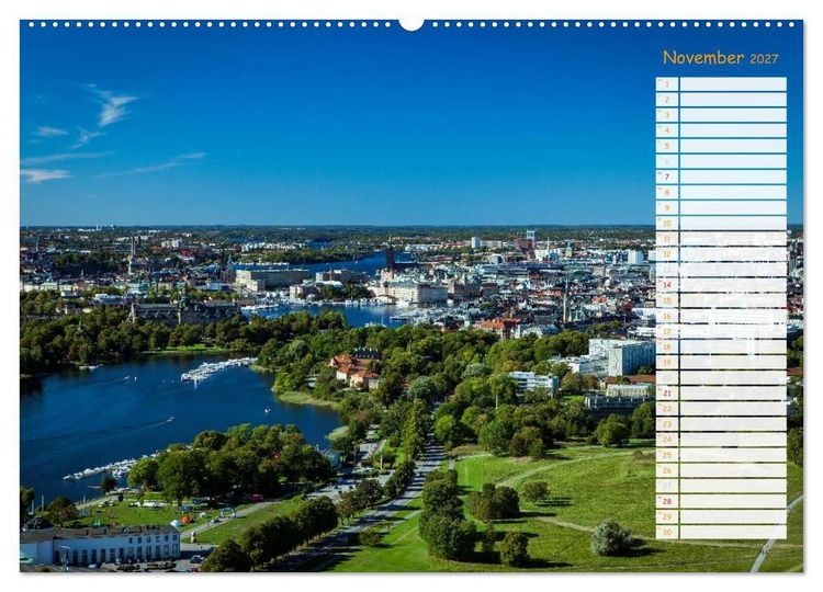 Produktbild: Stockholm - Nordische Sch&ouml;nheit (Wandkalender 2027 DIN A2 quer), CALVENDO Monatskalender