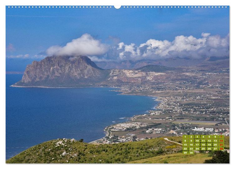 Produktbild: Sizilien &ndash; von Cefal&ugrave; bis Trapani (hochwertiger Premium Wandkalender 2026 DIN A2 quer), Kunstdruck in Hochglanz