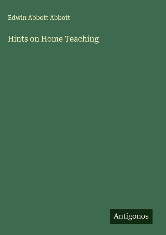Produktbild: Hints on Home Teaching