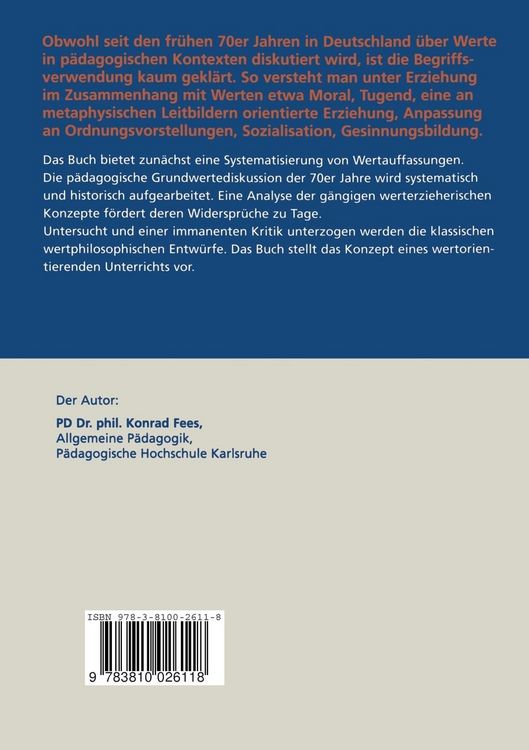 Produktbild: Werte und Bildung