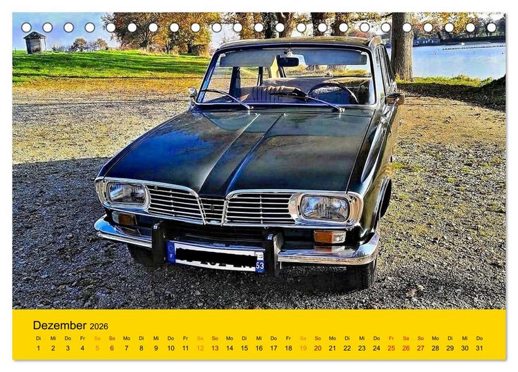Produktbild: Historische Renault (Tischkalender 2026 DIN A5 quer), CALVENDO Monatskalender