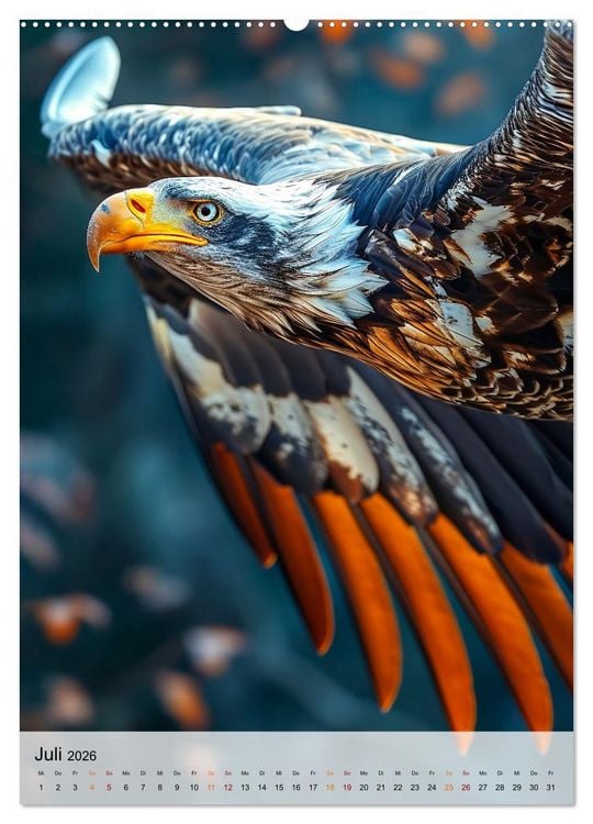 Produktbild: V&ouml;gel - K&uuml;nstler im Flug (hochwertiger Premium Wandkalender 2026 DIN A2 hoch), Kunstdruck in Hochglanz