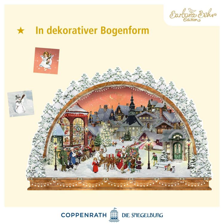 Produktbild: A3-Wand-Adventskalender &ndash; Nostalgischer Lichterbogen