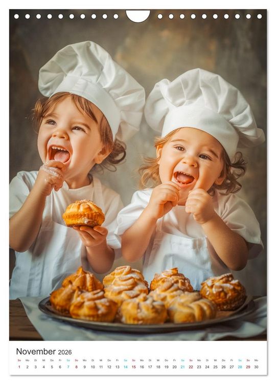 Produktbild: Backen mit Kids (Wandkalender 2026 DIN A4 hoch), CALVENDO Monatskalender