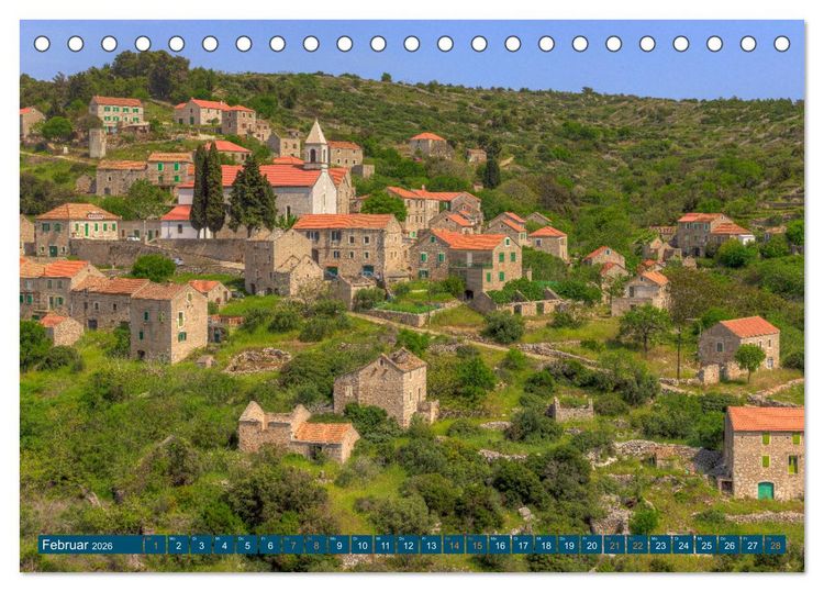 Produktbild: Insel Hvar - Der sonnigste Platz der Adria (Tischkalender 2026 DIN A5 quer), CALVENDO Monatskalender