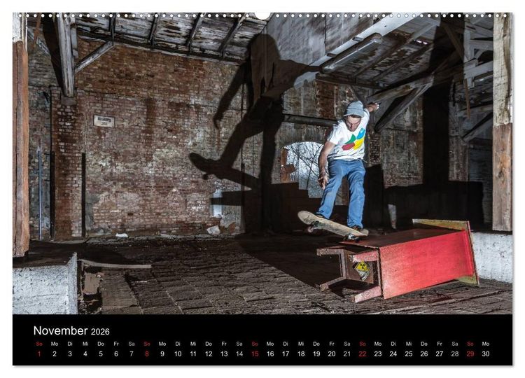 Produktbild: it's SKATEBOARDING (hochwertiger Premium Wandkalender 2026 DIN A2 quer), Kunstdruck in Hochglanz