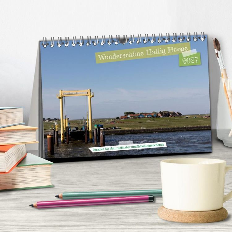 Produktbild: Wundersch&ouml;ne Hallig Hooge (Tischkalender 2027 DIN A5 quer), CALVENDO Monatskalender