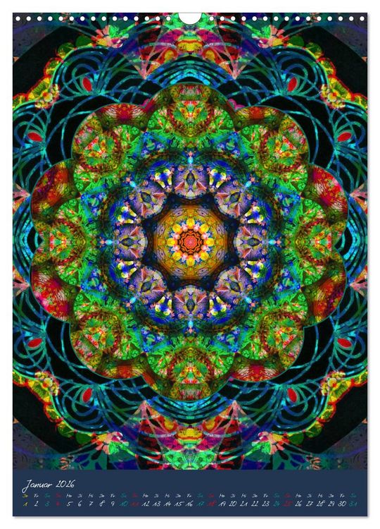 Produktbild: BLUMEN MANDALAS (Wandkalender 2026 DIN A3 hoch), CALVENDO Monatskalender