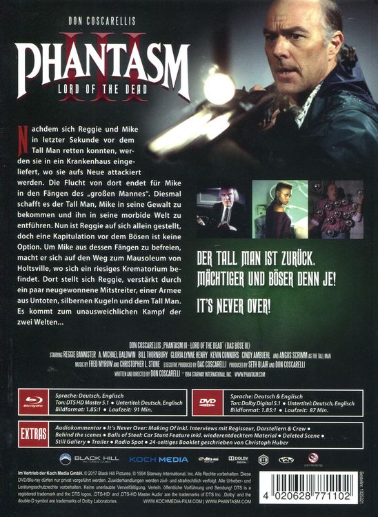 Produktbild: Phantasm III - Das B&ouml;se III - Mediabook/Version B (+ DVD) (+ Bonus-DVD)