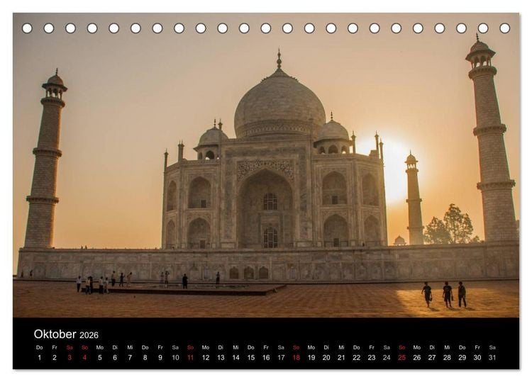 Produktbild: Romantisches Indien (Tischkalender 2026 DIN A5 quer), CALVENDO Monatskalender