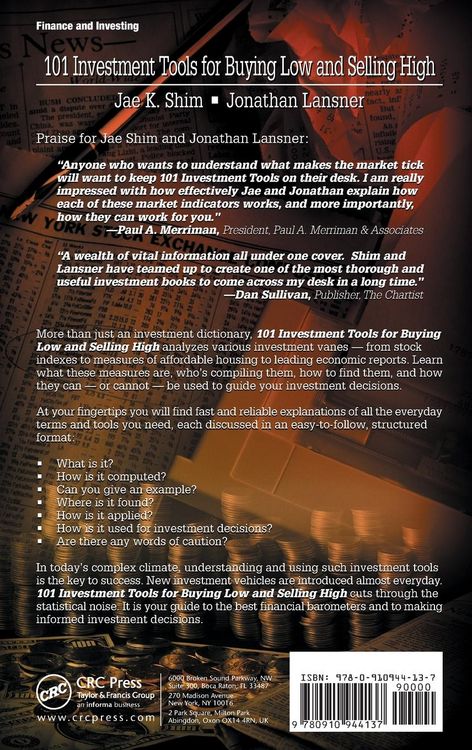 Produktbild: 101 Investment Tools for Buying Low & Selling High