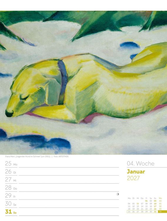 Produktbild: Kunstwelt Wochenplaner Kalender 2027 | Impressionismus und Klassische Moderne