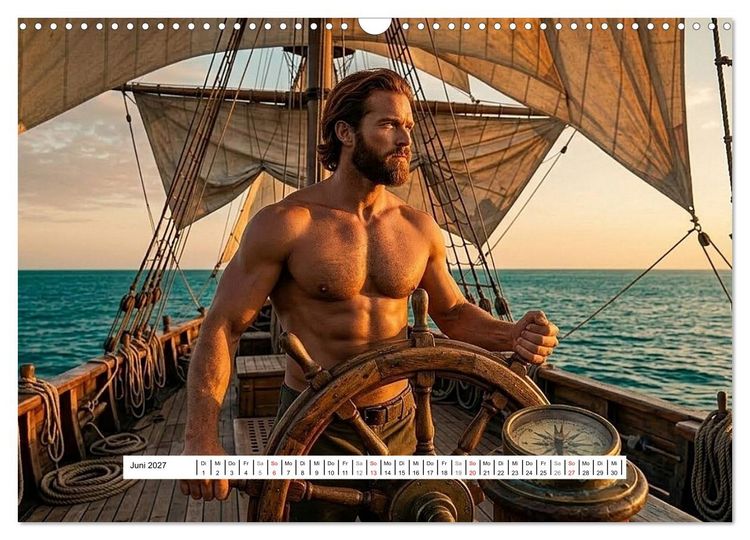 Produktbild: Echte Kerle &ndash; Aussteiger (Wandkalender 2027 DIN A3 quer), CALVENDO Monatskalender