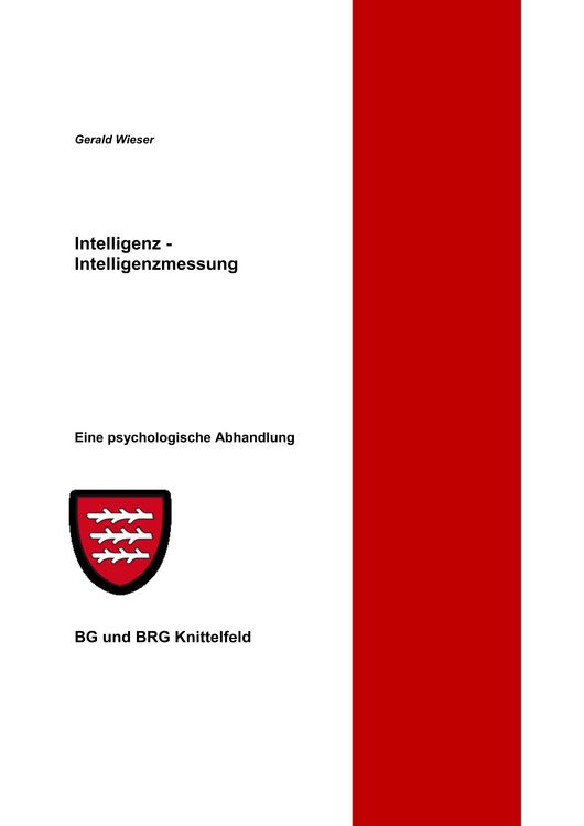 Produktbild: Intelligenz - Intelligenzmessung
