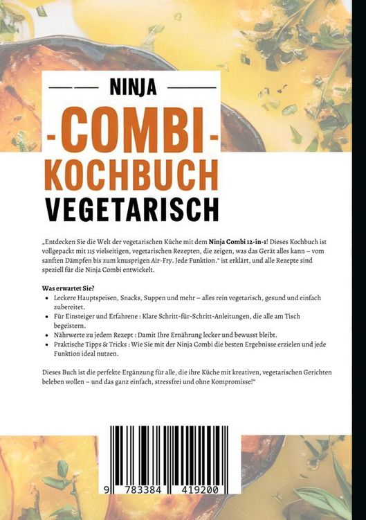 Produktbild: Ninja Combi Kochbuch Vegetarisch- 115 Rezepte.