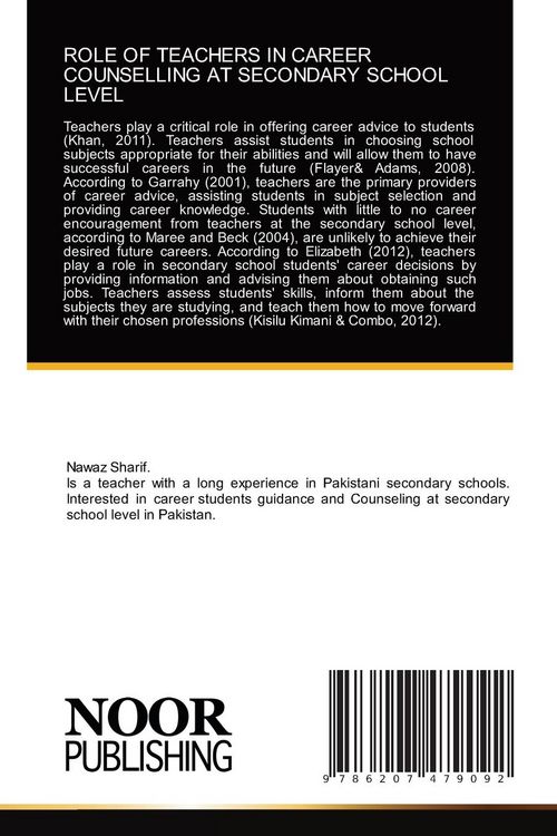 Produktbild: Role Of Teachers in Career Counselling At Secondary School Level