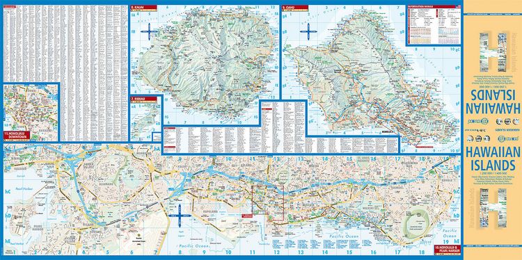 Produktbild: Hawaiian Islands 1 : 200 000 / 1 : 400 000