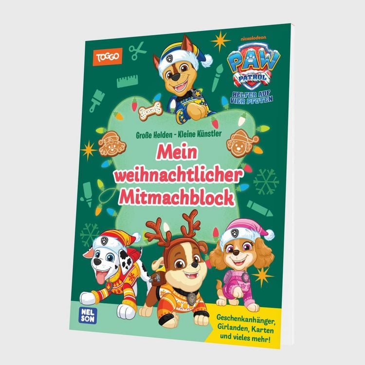 Produktbild: PAW Patrol Mitmachbuch: Mein weihnachtlicher Mitmachblock