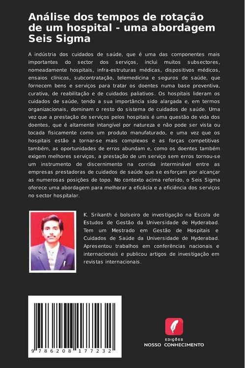 Produktbild: An&aacute;lise dos tempos de rota&ccedil;&atilde;o de um hospital - uma abordagem Seis Sigma