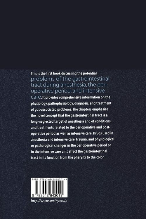 Produktbild: Problems of the Gastrointestinal Tract in Anesthesia, the Perioperative Period, and Intensive Care