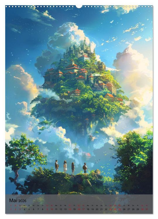 Produktbild: Immer wieder Anime (Wandkalender 2026 DIN A2 hoch), CALVENDO Monatskalender