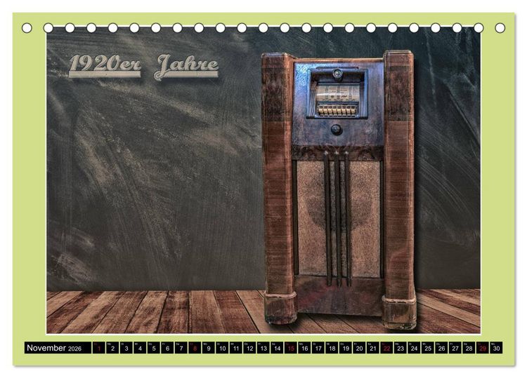 Produktbild: RADIO LEGENDEN (Tischkalender 2026 DIN A5 quer), CALVENDO Monatskalender