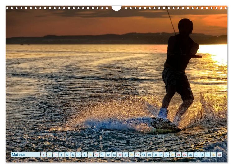 Produktbild: Wakeboarden (Wandkalender 2026 DIN A3 quer), CALVENDO Monatskalender