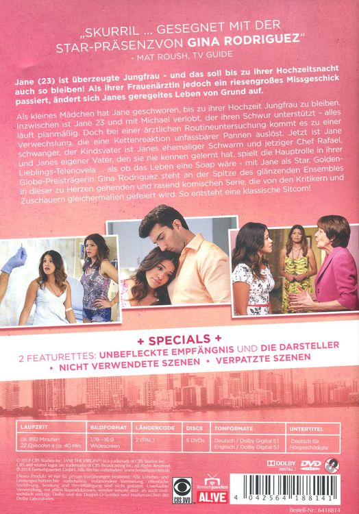 Produktbild: Jane the Virgin - Die komplette 1. Staffel [5 DVDs]