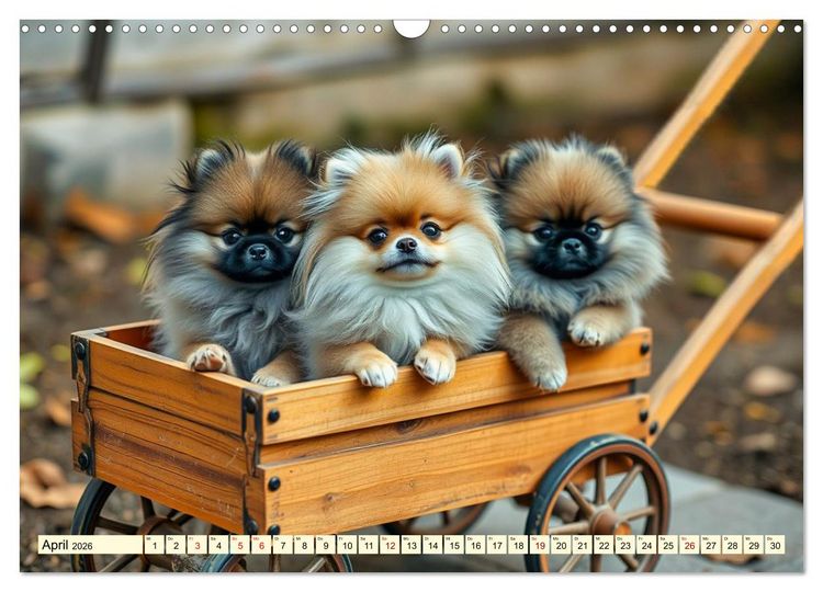 Produktbild: Tausendsassa - Pomeranian (Wandkalender 2026 DIN A3 quer), CALVENDO Monatskalender