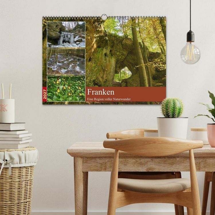 Produktbild: Franken - eine Region voller Naturwunder (Wandkalender 2027 DIN A3 quer), CALVENDO Monatskalender