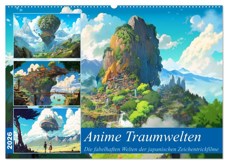 Produktbild: Anime Traumwelten (Wandkalender 2026 DIN A2 quer), CALVENDO Monatskalender