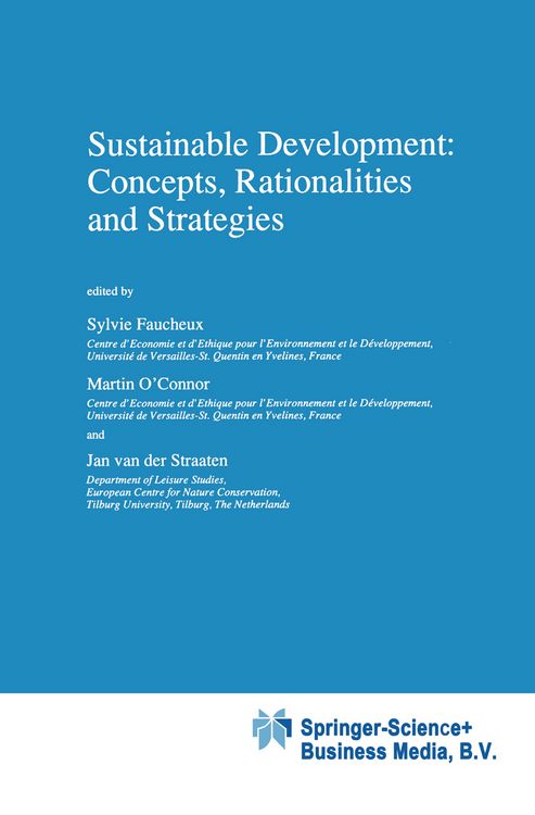 Produktbild: Sustainable Development: Concepts, Rationalities and Strategies