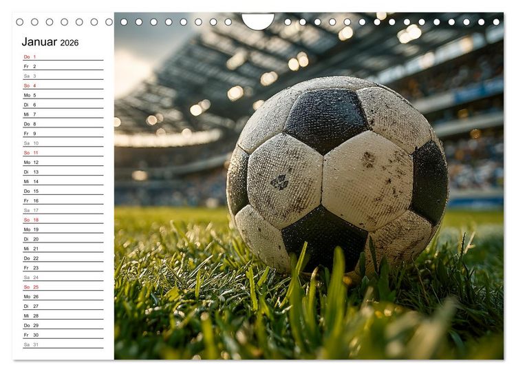 Produktbild: Fu&szlig;ball Kalender - Das Spiel unseres Lebens (Wandkalender 2026 DIN A4 quer), CALVENDO Monatskalender