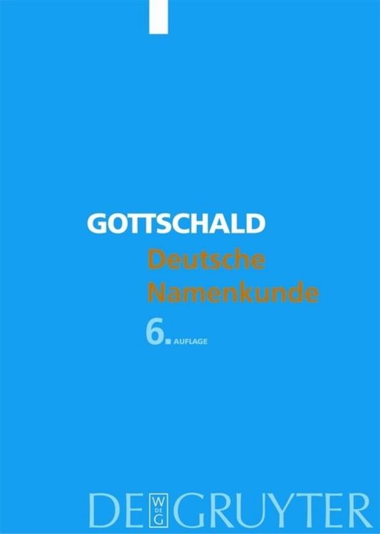 Produktbild: Deutsche Namenkunde
