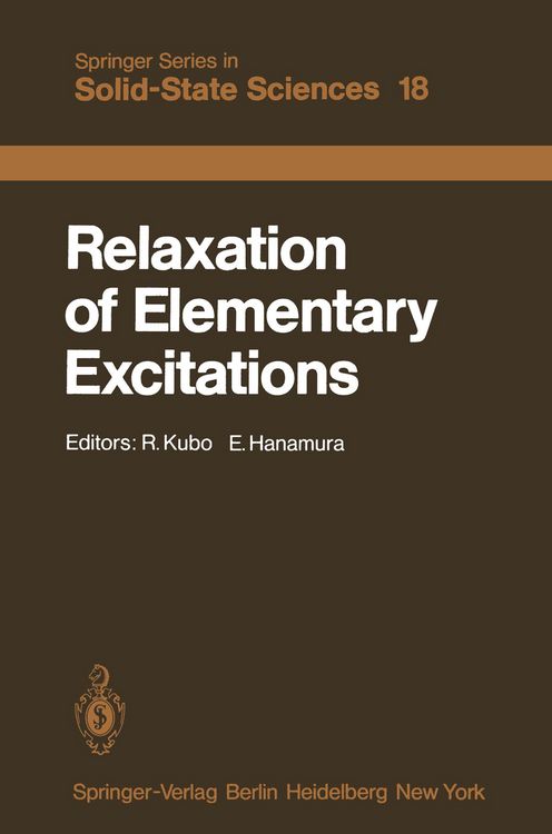 Produktbild: Relaxation of Elementary Excitations