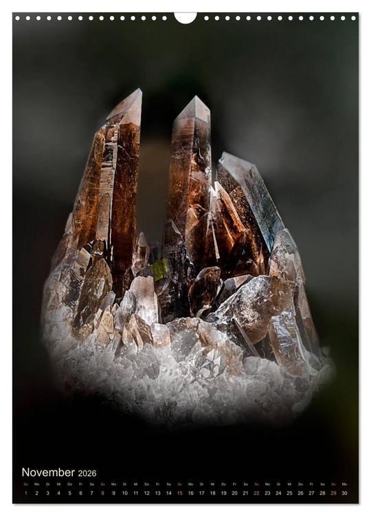 Produktbild: ZAUBERHAFTE MINERALIEN designed by nature (Wandkalender 2026 DIN A3 hoch), CALVENDO Monatskalender