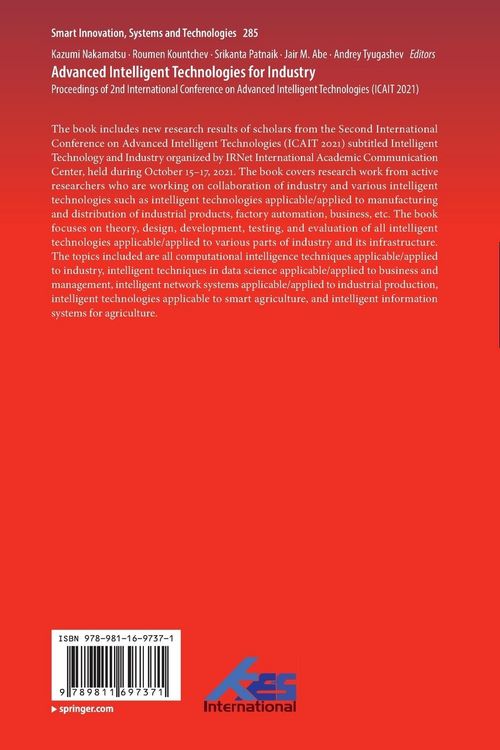 Produktbild: Advanced Intelligent Technologies for Industry