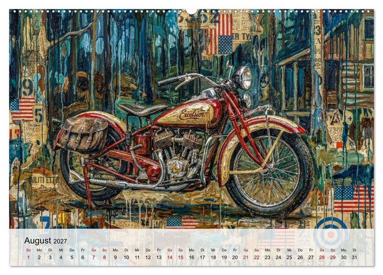 Produktbild: Kult-Motorr&auml;der der USA (Wandkalender 2027 DIN A2 quer), CALVENDO Monatskalender