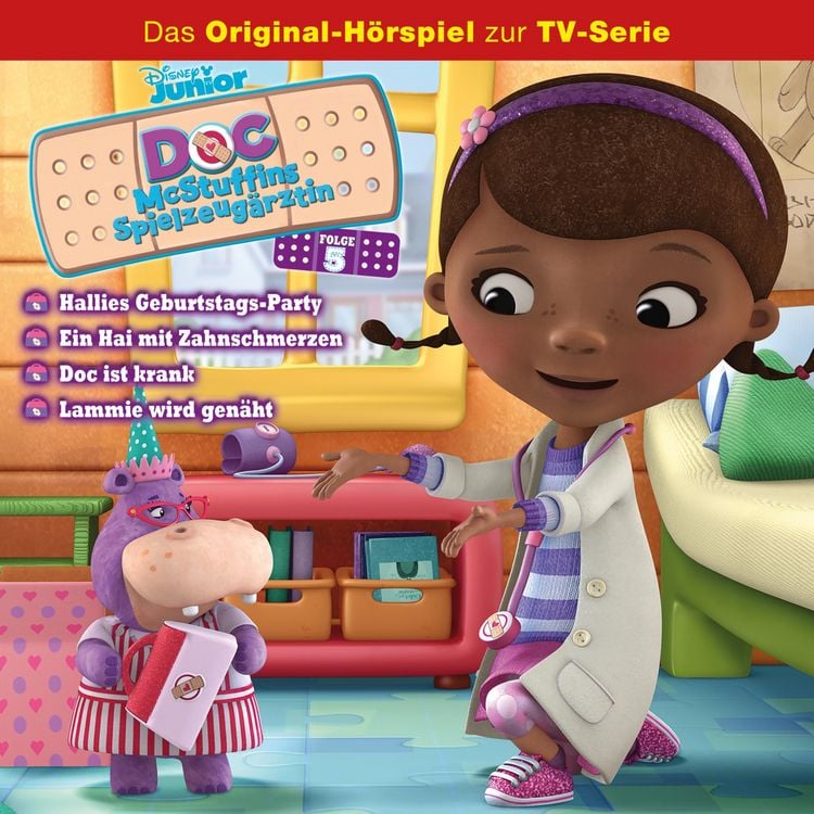 Produktbild: 05: Hallies Geburtstags-Party / Ein Hai mit Zahnschmerzen / Doc ist krank / Lammie wird gen&auml;ht (H&ouml;rspiel zur Disney TV-Serie)
