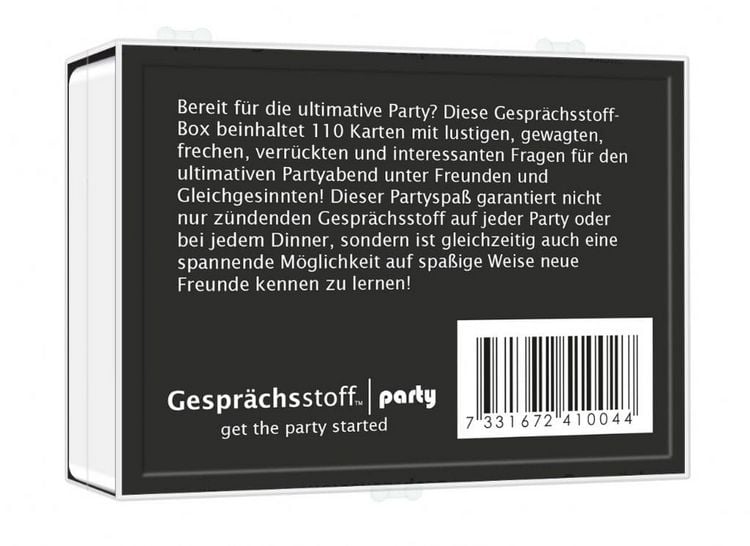 Produktbild: Pegasus - Gespr&auml;chsstoff Party, Gesellschaftsspiel, Partyspiel. Kartenspiel