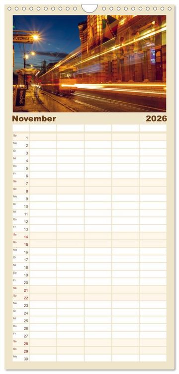 Produktbild: Familienplaner 2026 - Sarajevo - Vielf&auml;ltige Hauptstadt von Bosnien und Herzegowina mit 5 Spalten (Wandkalender, 21 x 45 cm) CALVENDO
