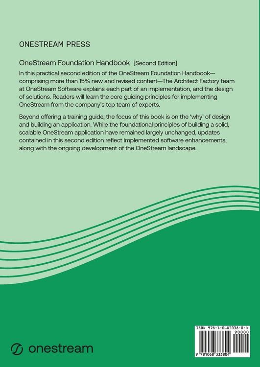 Produktbild: OneStream Foundation Handbook [Second Edition]