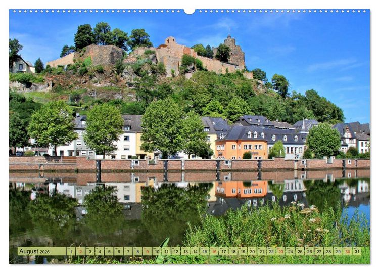 Produktbild: Saarburg - Ein sehenswertes St&auml;dtchen an der Saar (hochwertiger Premium Wandkalender 2026 DIN A2 quer), Kunstdruck in Hochglanz