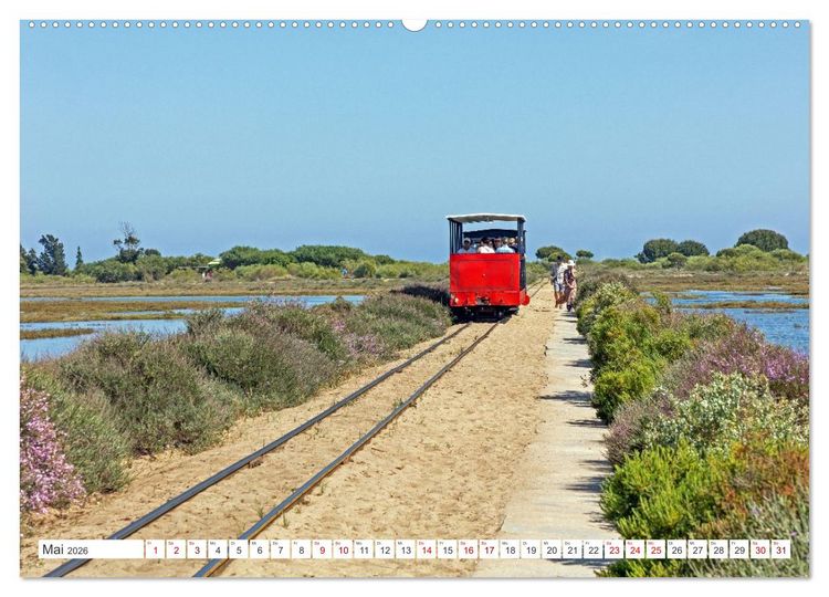 Produktbild: Die Sandalgarve - Der flache K&uuml;stenabschnitt im S&uuml;dosten Portugals (hochwertiger Premium Wandkalender 2026 DIN A2 quer), Kunstdruck in Hochglanz