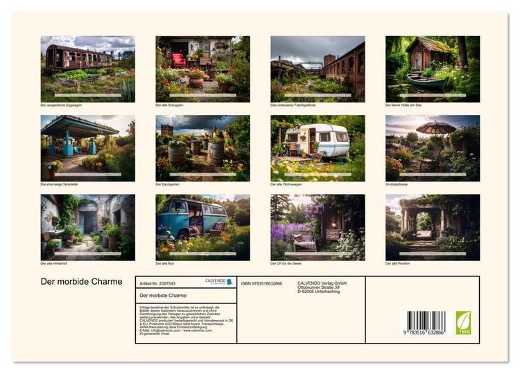 Produktbild: Der morbide Charme (Wandkalender 2026 DIN A3 quer), CALVENDO Monatskalender