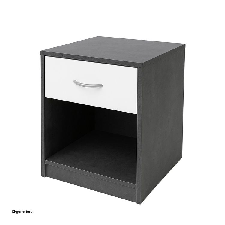 Produktbild: HTI-Living Nachtschrank mit 1 Schublade Nina Beton Wei&szlig; Nachtschrank mit 1 Schublade Nina Beton Wei&szlig;